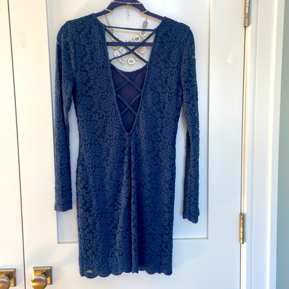 Long Sleeve Lacey Dress - Picture 3 of 7